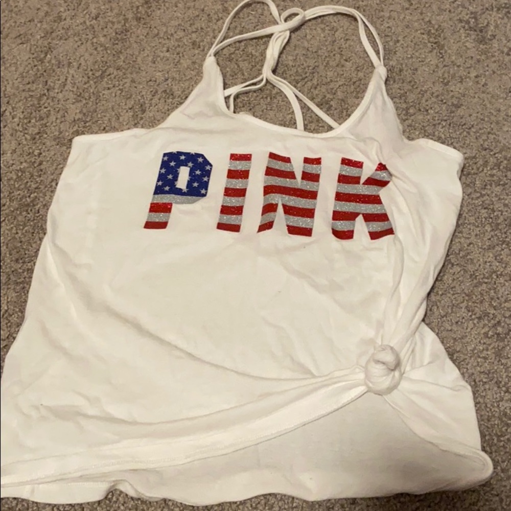 pink usa tank top